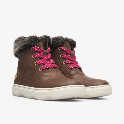 Camper Kiddo Ankle Boots Brown - Kids Singapore CURCOQ-058